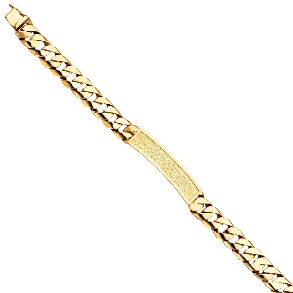14k Yellow Gold Cuban Link  Bracelet - 8.5" | Elegant 14KY Gold Chain Bracelets for Men and Women | Weight 34.5 | Men’s Jewelry for Gift