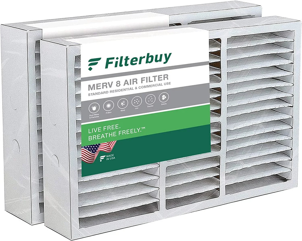 Filterbuy 15.75x27.63x3.50  8 Pleated   Furnace Air Filters for Aprilaire Space-Gard 104/2140 (2-Pack)