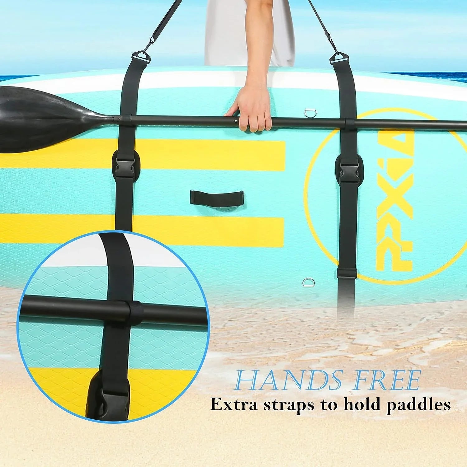 Paddle Board Carry Strap, Adjustable  Carrying Strap Boards, Paddle Board Accessories for Women and Men for Paddleboards, Surfboards, Longboards, Canoe and Kayaks