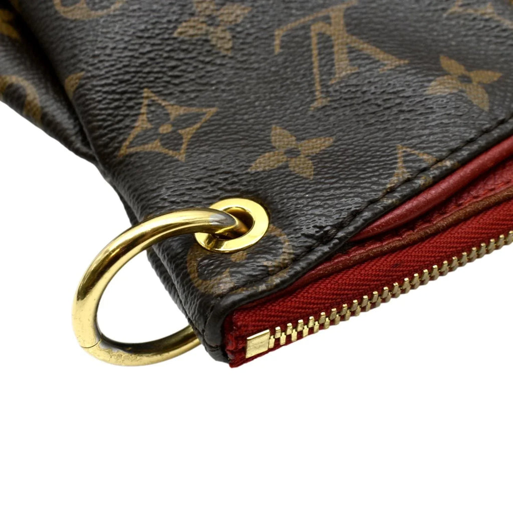 Pre-owned   Pallas  Monogram Canvas Shoulder Bag Brown