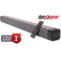 Deco Gear  60W 2.0 Channel Soundbar with Built-in Dual Subwoofers and Four 2.5" Drivers Bundle with 1 Year Extended Warranty