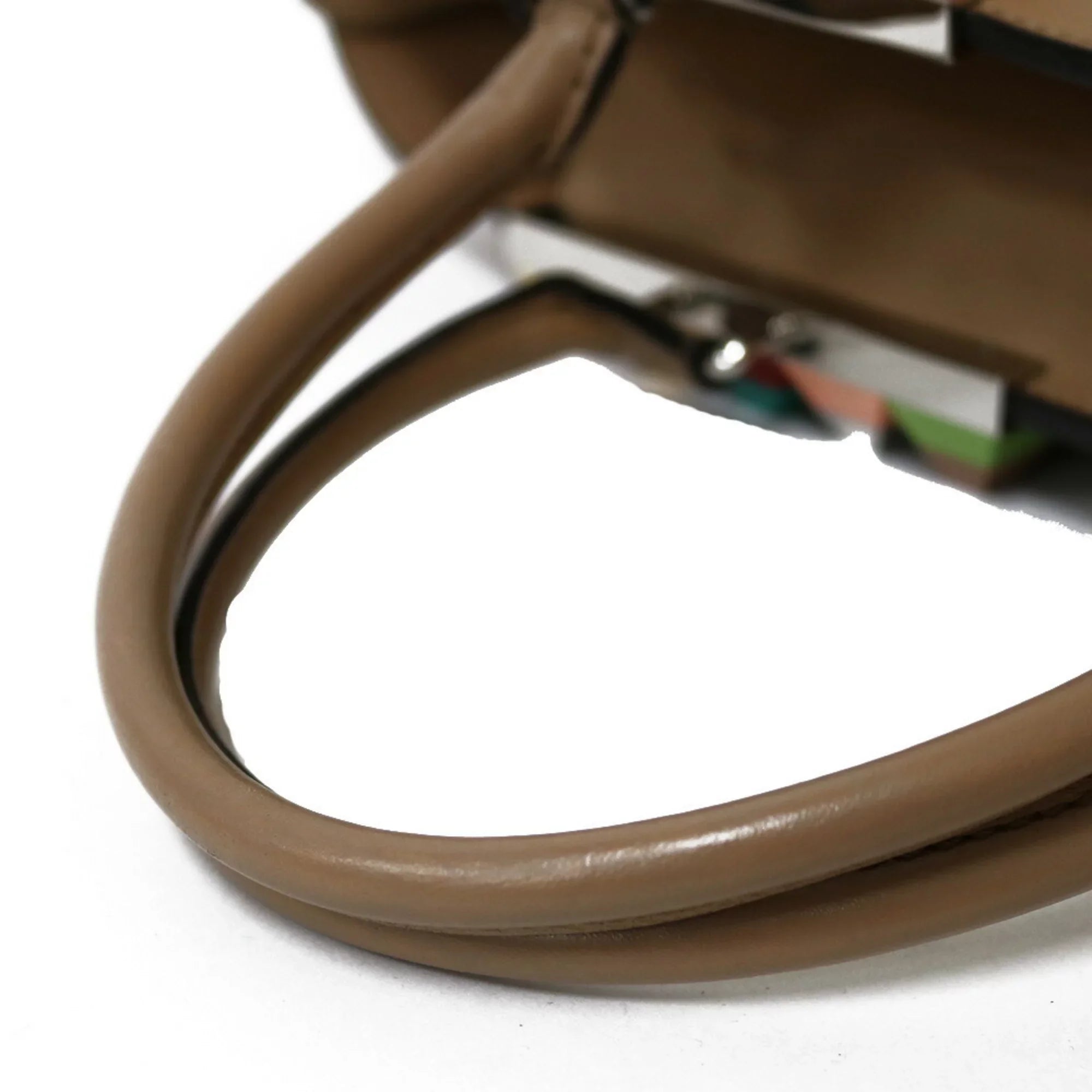Pre-Owned  Shoulder Bag Trois Heors Beige Women's Leather (Good)
