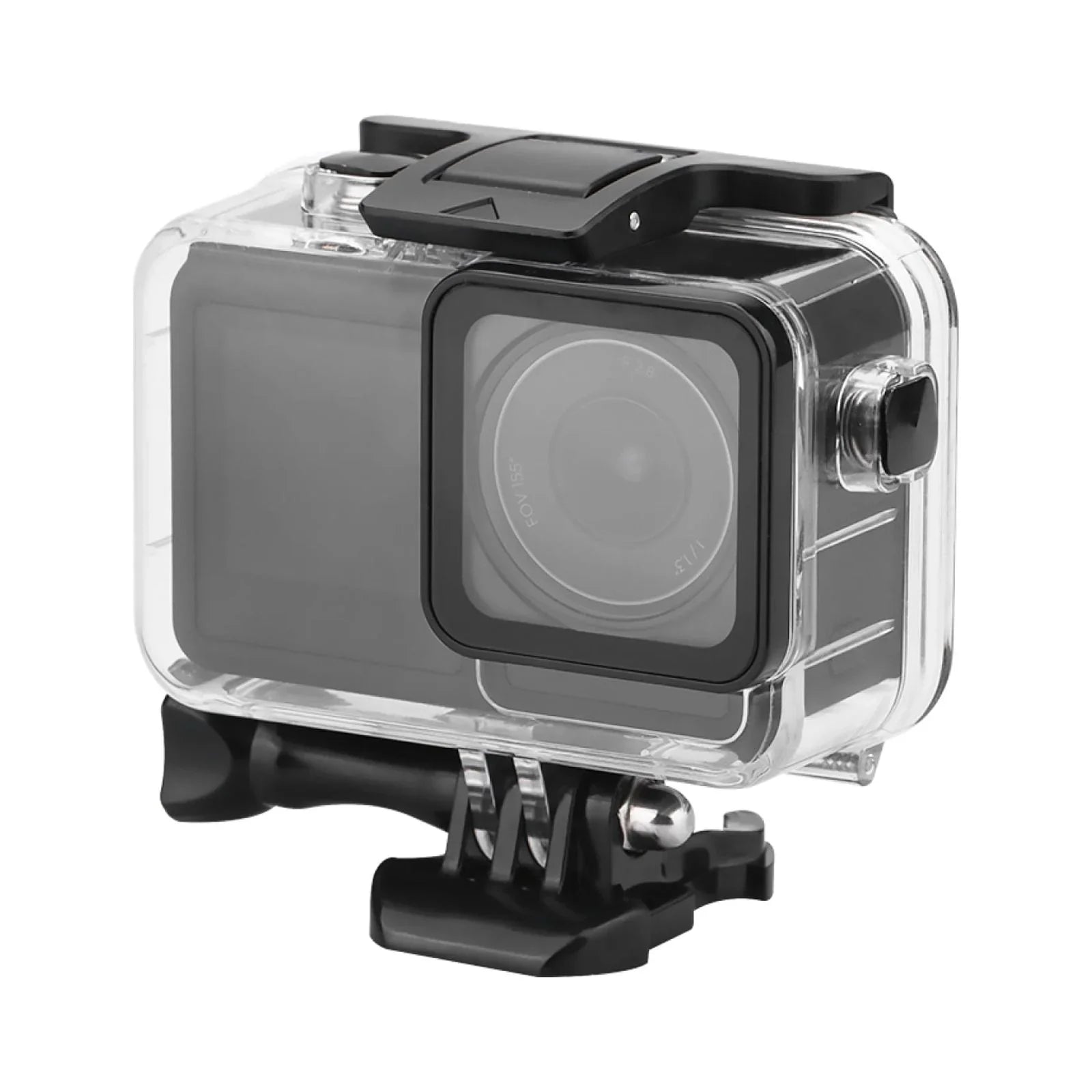 Stainless Steel Transparent Case Waterproof Diving Camera Case for  Action 3 4