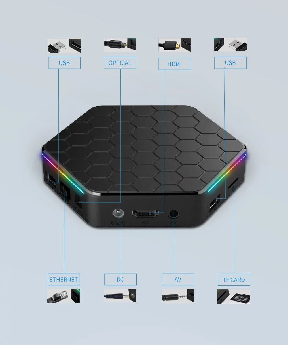 JahyShow  Plus Quad Core 4+128G  Box - 6K  Stream Player, Smart Android 12.0