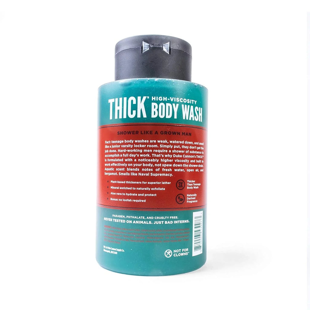 Duke Cannon Supply Co.  High-Viscosity Body Wash for Men - Smells Like Naval Diplomacy, 17.5 Fl Oz 6 Pack