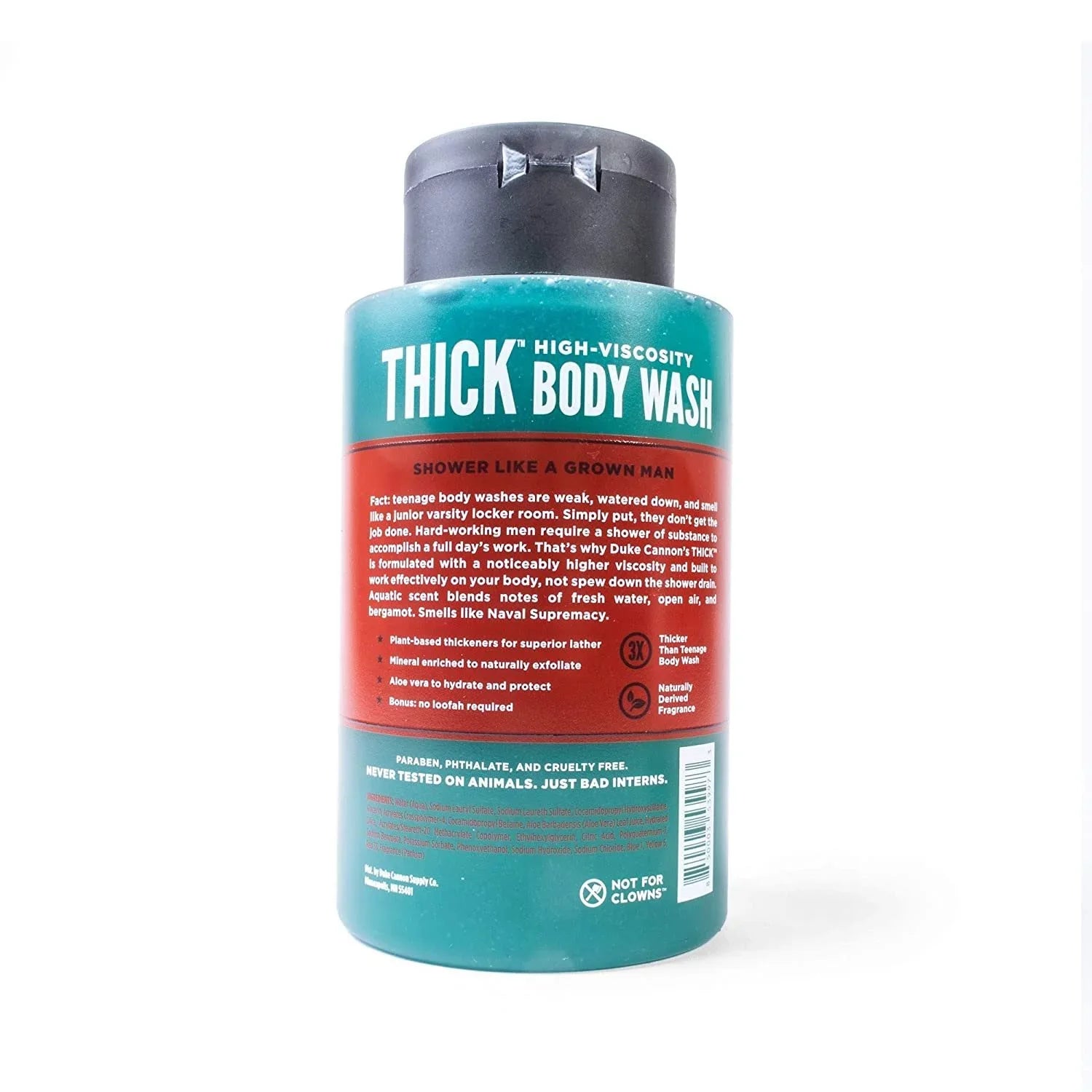 Duke Cannon Supply Co.  High-Viscosity Body Wash for Men - Smells Like Naval Diplomacy, 17.5 Fl Oz 6 Pack