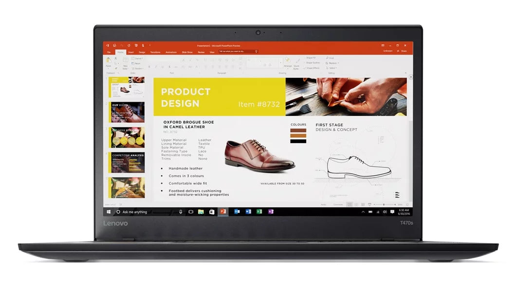 Lenovo ThinkPad T470s Touch Windows 7 Pro Laptop - Intel Core i7-7600U, 20GB , 500GB , 14"   (1920x1080) Matte Touchscreen, Fingerprint Reader, Smart Card Reader, Black Color
