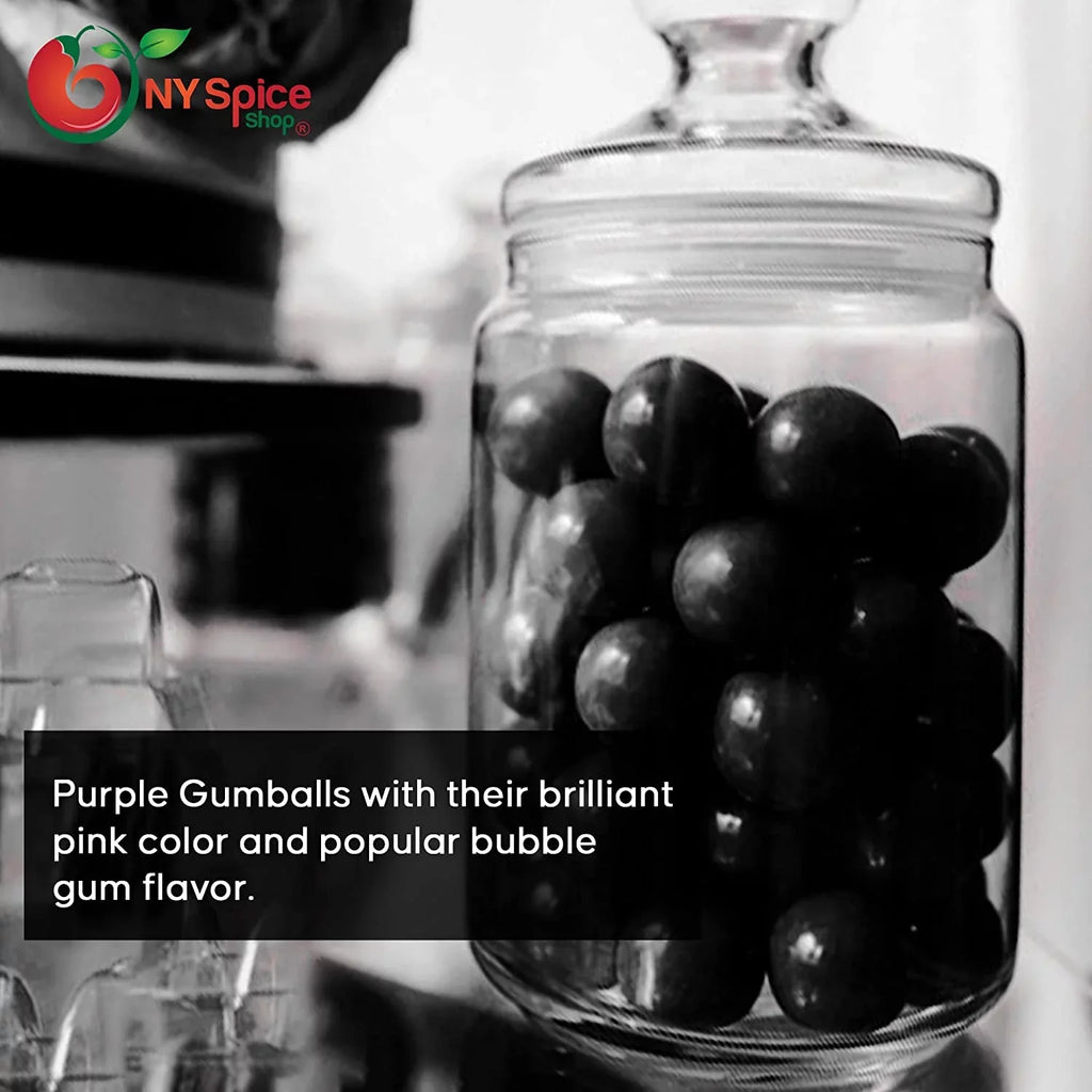 Black Gumballs - 5 Pound - Approx. 50 Pieces Per Pound - Tutti Frutti Flavor