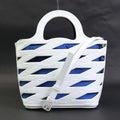 Pre-Owned Balenciaga  handbag diagonal shoulder bag patent leather white ladies 630708 (Good)