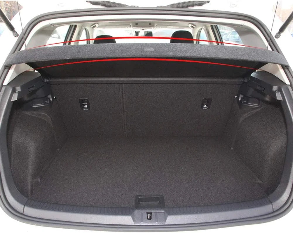 Fit 2015-2019 Volkswagen  Golf 7 Non-retractable Cargo Cover for 2015 2016 2017 2018 2019    7 Hatchback Rear Trunk Luggage Privacy Shade Accessory, Black