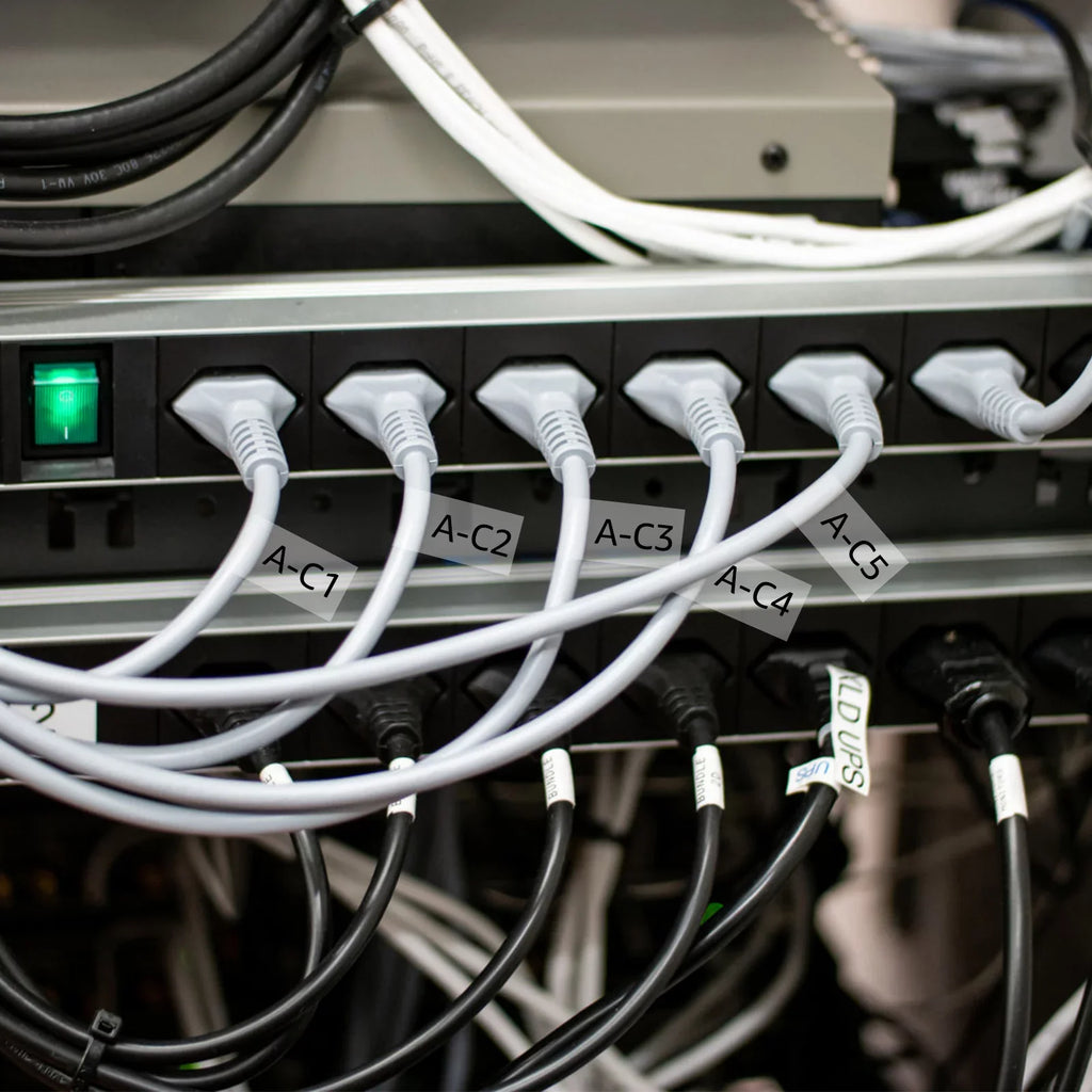 100PK Compatible for Brother -touch 12mm x 8m Black on Clear  TZe TZe- - TZe-131 -131 Flexible  Cable Wire Label Tape