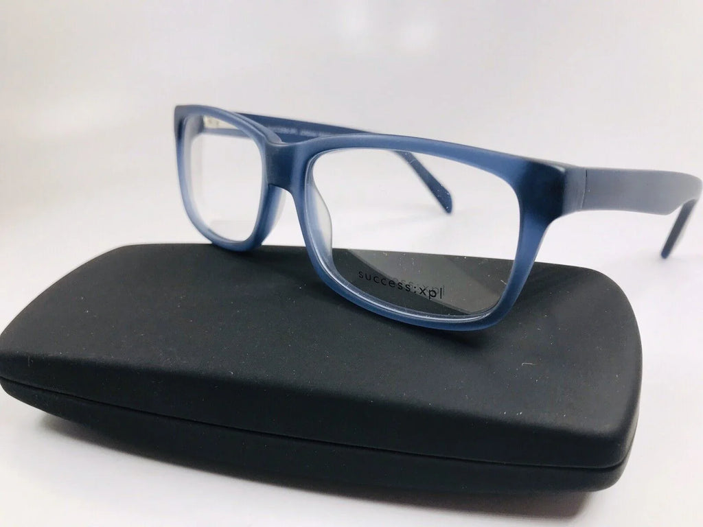 New Designer Inspired   Matte Blue  Eyeglasses 52mm with Case