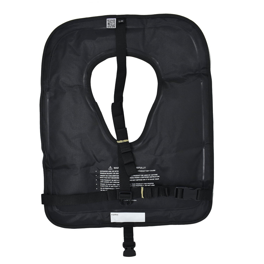 Scuba Choice Adult Black Snorkel Vest w/ Name Box, -Large