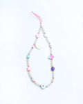 Il Mare con Me Phone Strap in Freshwater Pearls Star Strawberry Heart and Nazar Charms