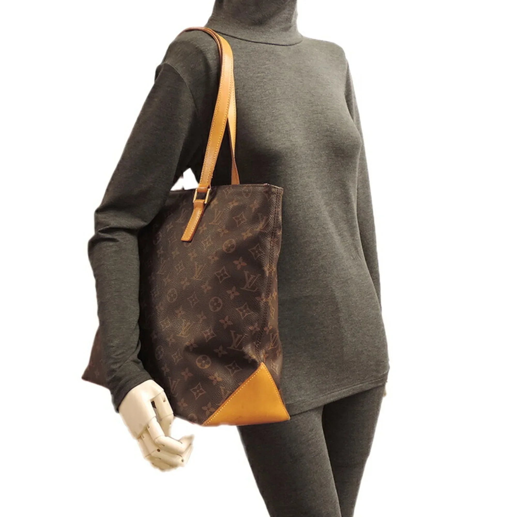 Pre-Owned Louis Vuitton Cava Mezzo Women's/Men's Tote Bag  Monogram Ebene (Good)