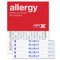 AIRx Filters Allergy 20x25x2 Air Filter  11  Furnace Pleated Air Filter Replacement Box of 6, Made in the