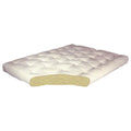 4" All Cotton #604 Twin Tan Microfiber Futon Mattress-Color:Tan Microfiber,Material:Cotton,Quantity:1