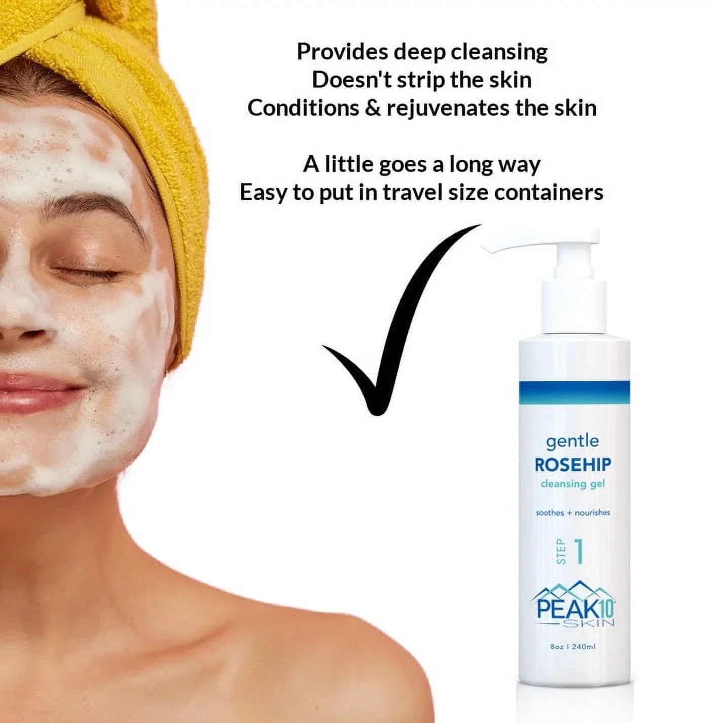 10  gentle  cleansing gel 8oz