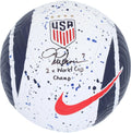 Mia Hamm  Autographed Paint Splatter Soccer Ball with "2x World Cup Champ" Inscription - Fanatics Authentic Certified