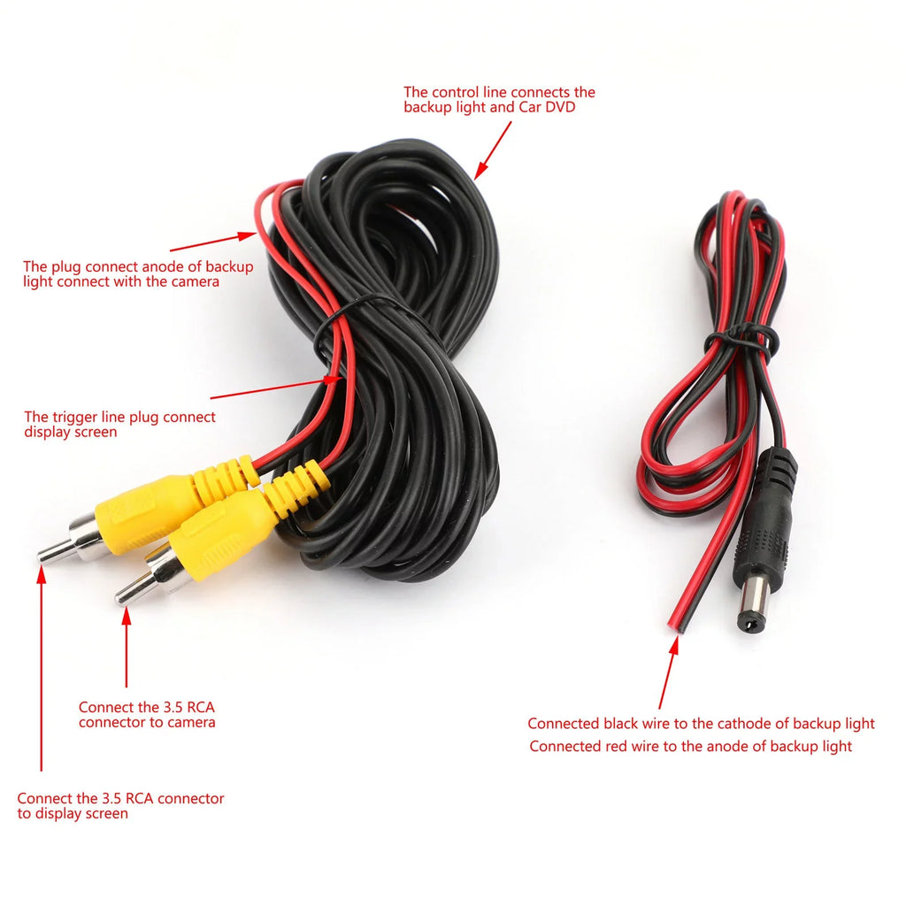 Dynamic Trajectory Wireless 150º Hd Reverse Backup Parking Camera Night View