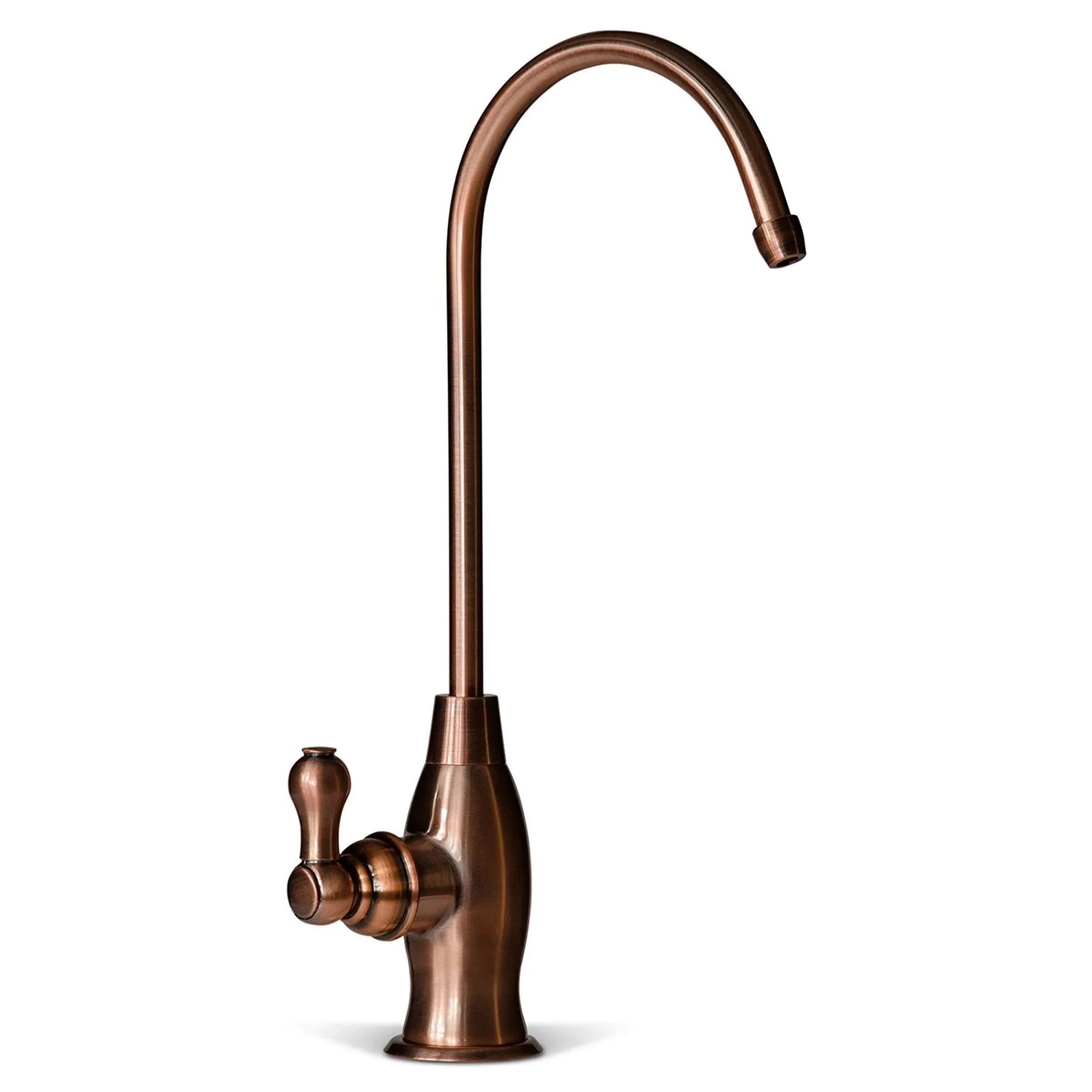 iSpring - Heavy Duty Reverse Osmosis, High Spout Kitchen Bar Sink Drinking Water, Contemporary  Faucet, Antique Wine