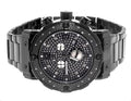 #146 Black Stainless Steel Genuine Diamond Watch 0.25 Ct