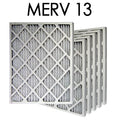 16x25x2  13 Pleated Air Filter 6PK | 15.5x24.5x1.75 - Actual Size