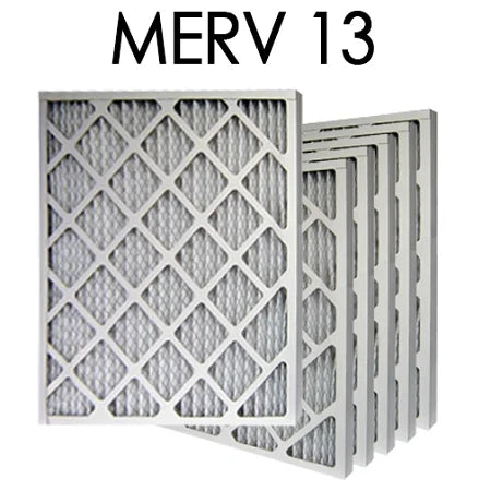 16x25x2  13 Pleated Air Filter 6PK | 15.5x24.5x1.75 - Actual Size