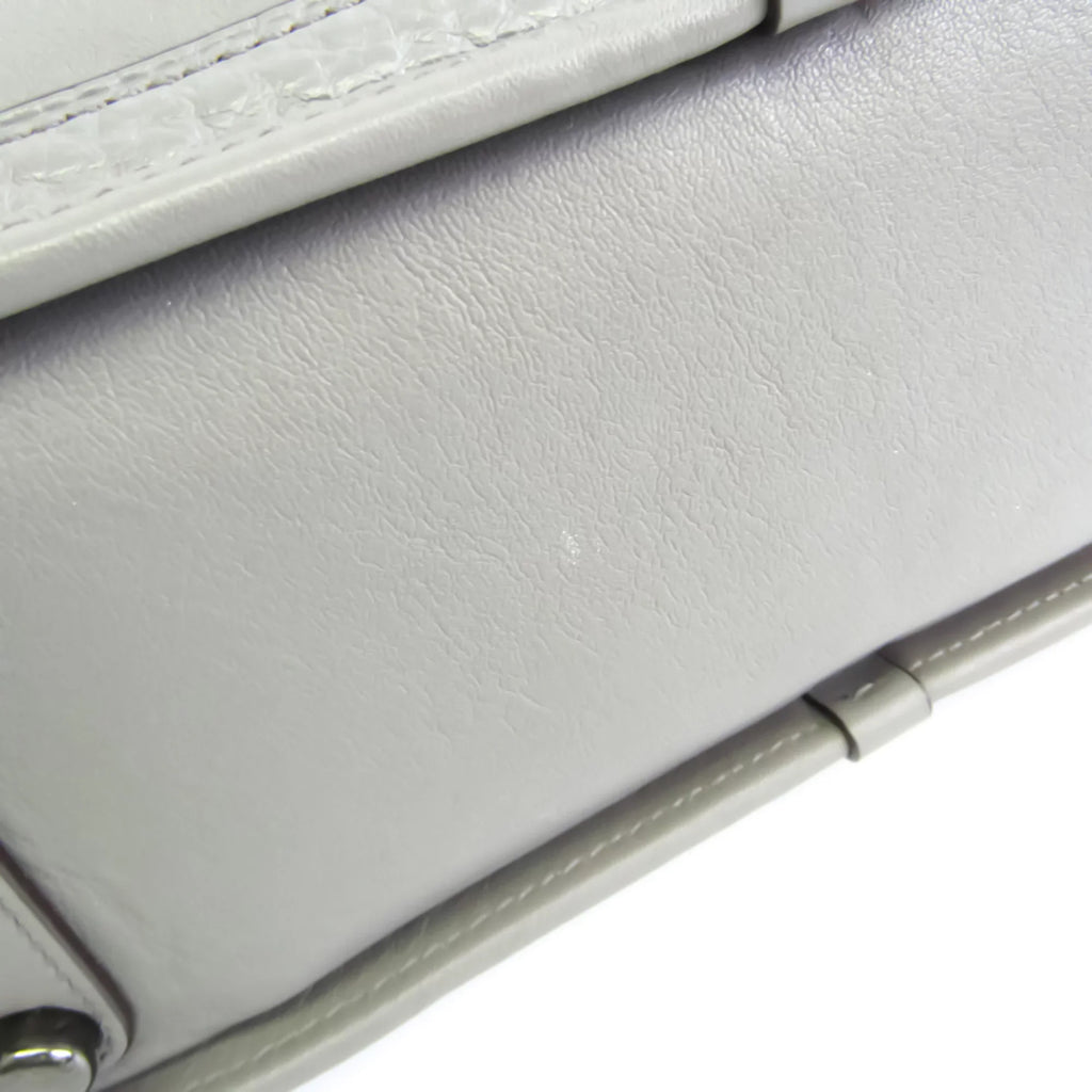 Pre-Owned Coach Womens Leather Handbag Shoulder Bag Gray (Good)