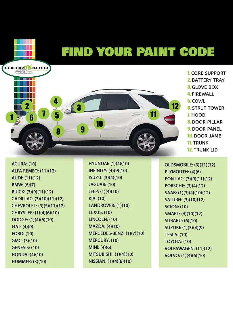 for Dodge Sprinter 2004-10    154 Quart Base Coat & Quart Clear Coat