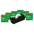 1PACK 3M Scotch® Magic Tape Value Pack w/Dispenser, 3/4" x 1000", 1" Core, 6/Pack