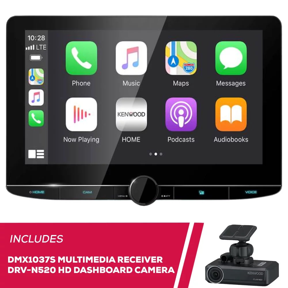 New Kenwood  10.1" Multimedia Receiver & - Full  Dashboard Camera