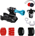 Helmet & Surf Board Mount Adapter & 3M Adhesive Sticky Pads for GoPro Hero 10 9 8 7 6 5 4 3 2 1 Black Silver