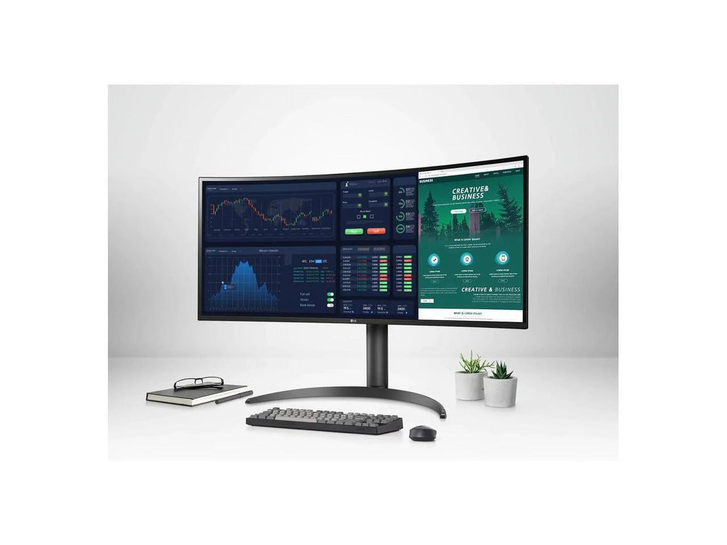 Ultrawide 34BP85CN- 34" - Curved Screen Edge  Gaming  Monitor - 21:9 - Glossy Black, Black Hairline, Textured Black - 34" Class - In-plane Switching () Technology - 3440 x