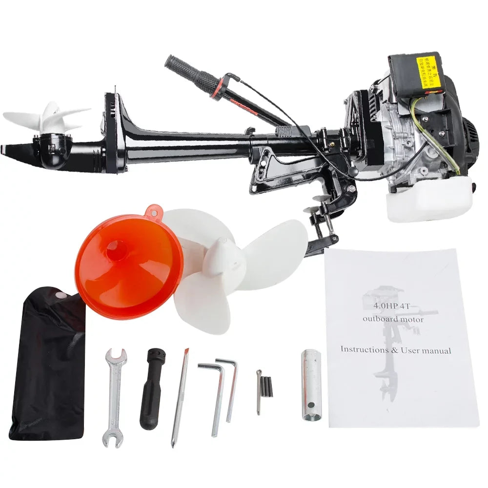 4 Stroke 3.6  55CC Outboard Motor Boat Engine With Air Cooling System Machine