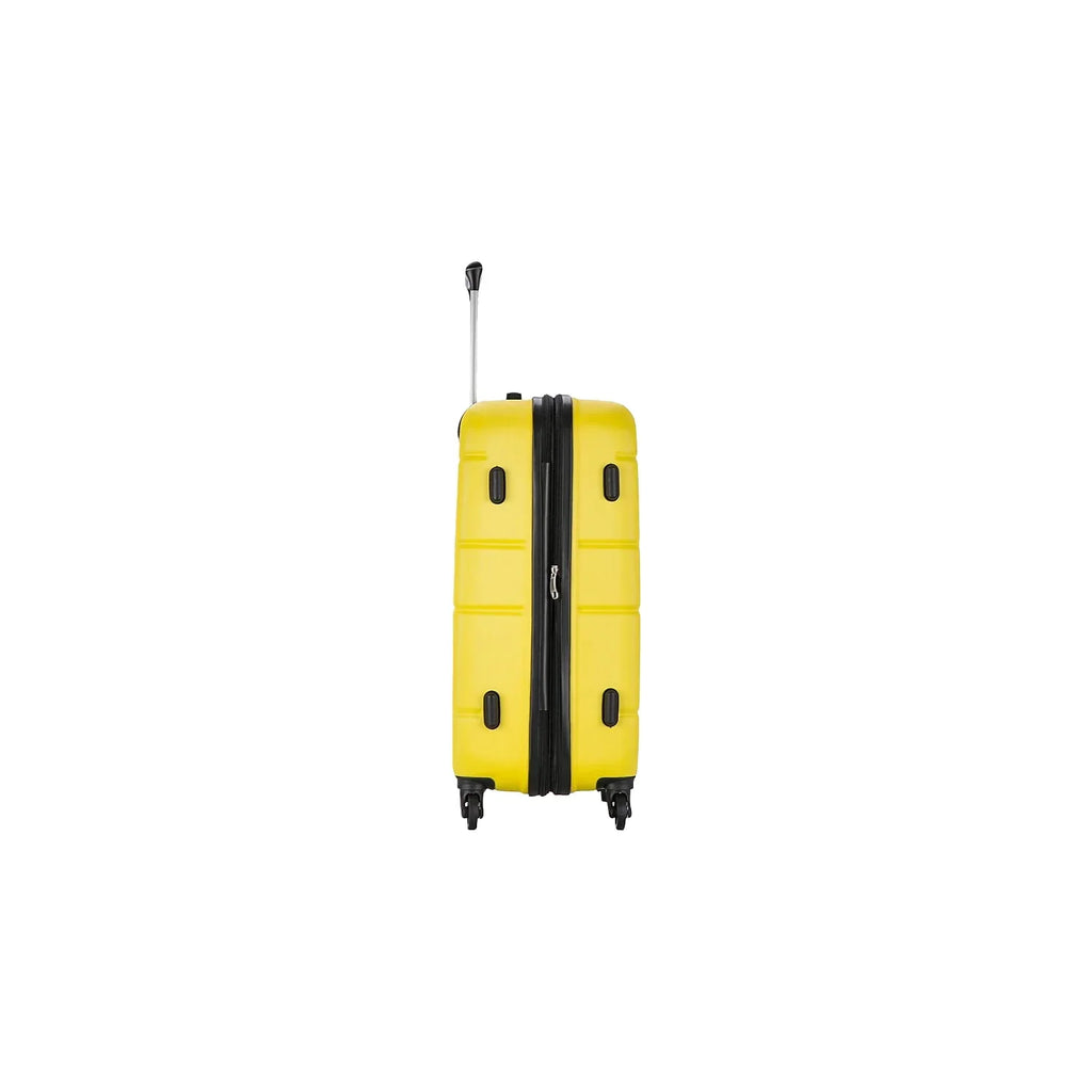 Plastic 4-Wheel Spinner Luggage Yellow (-)