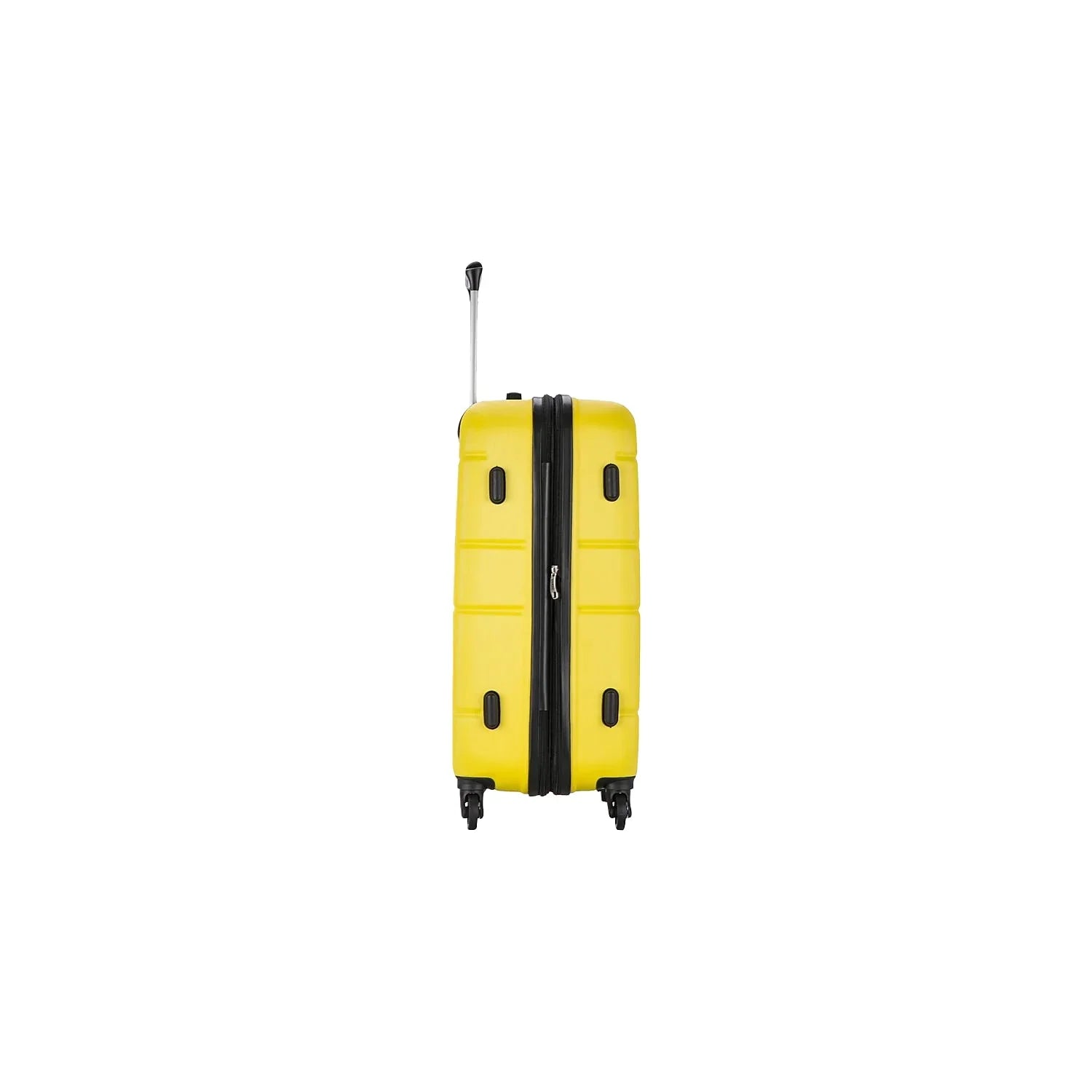 Plastic 4-Wheel Spinner Luggage Yellow (-)