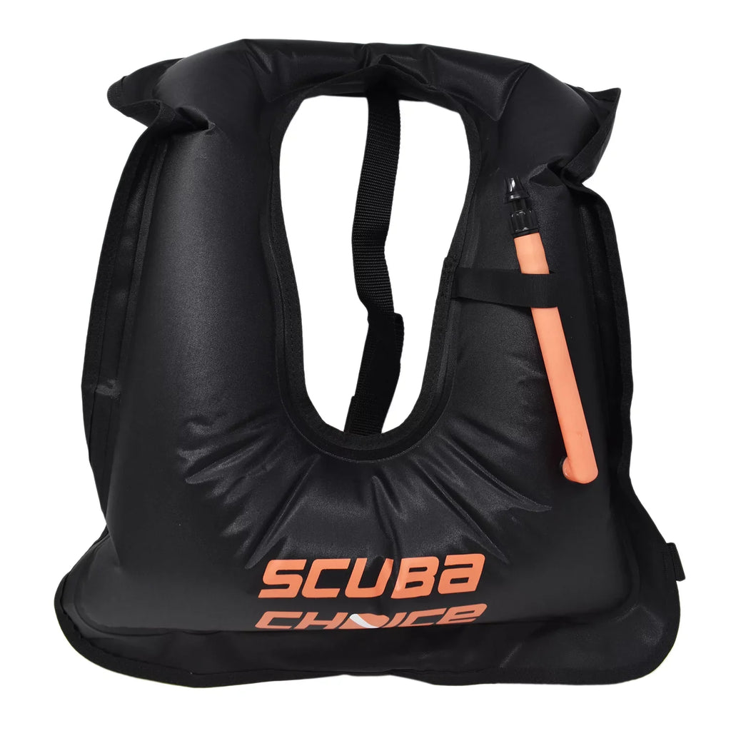 Scuba Choice Adult Black Snorkel Vest w/ Name Box, -Large