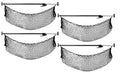 Cargo Bar Adjustable 40" - 70" w/ Storage Net for Use in Pickup Truck Bed, , and Small Trailers (4 Pack)
