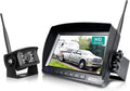 Wireless Backup Camera  Waterproof Rear Camera System+7 Inch  Wireless Reverse Monitor for  Trailer Truck Bus 5th Wheel