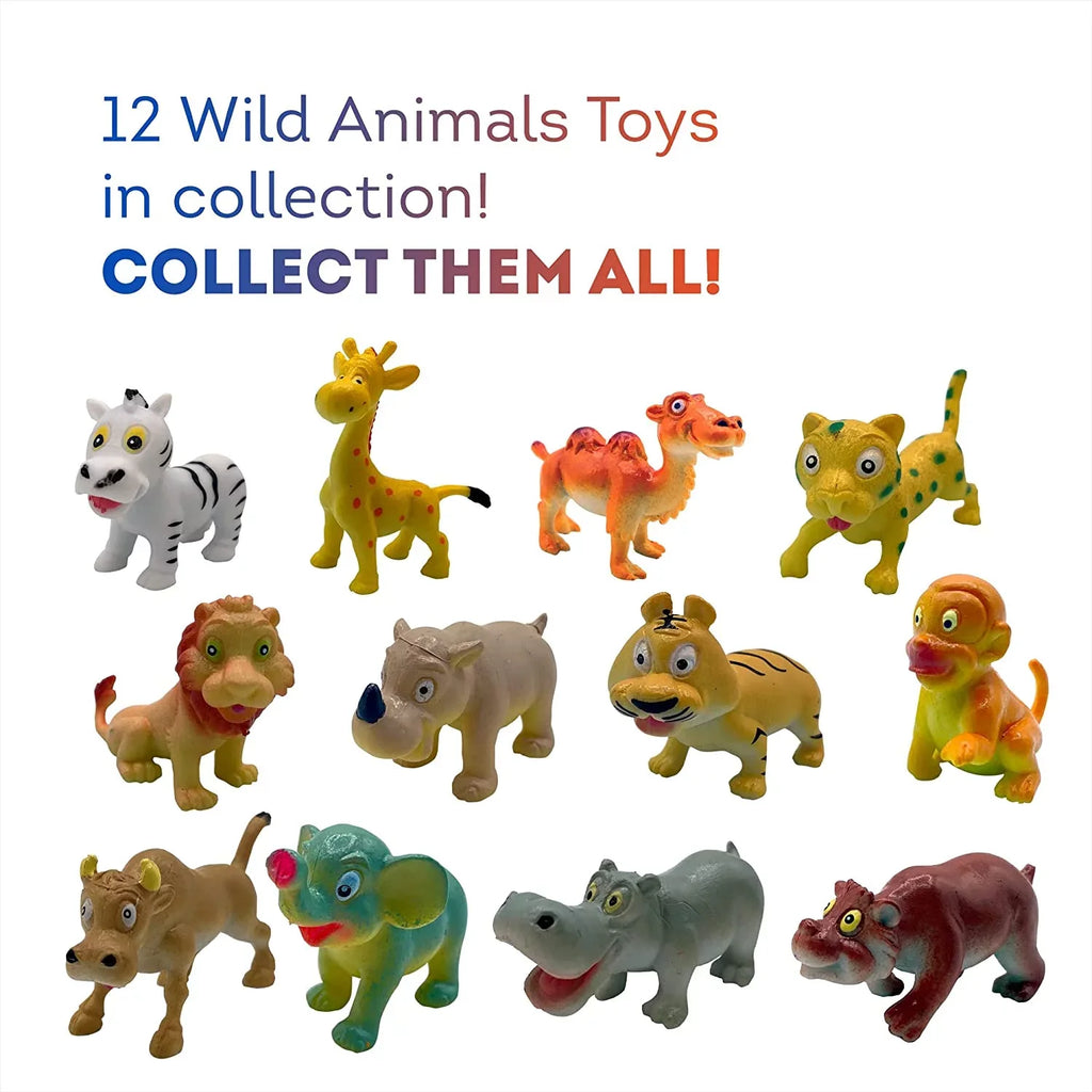 Kids Soap with Toys Inside Funny Animals Surprise Glycerin Soap Bar Collect All 12 Wild Animals Toys Moisturizing Handmade in  Natural and Safe by Relaxcation 4 Set