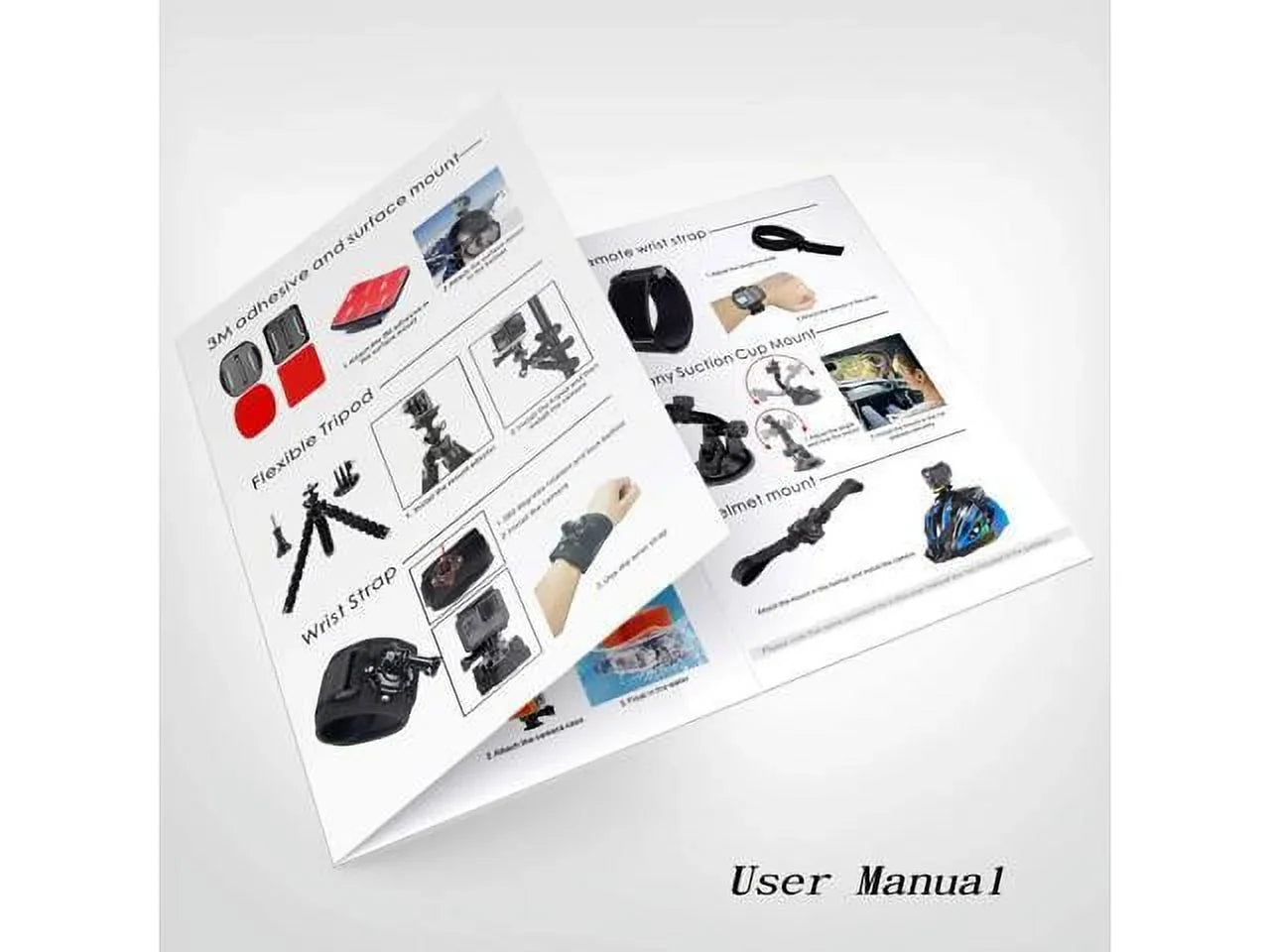 Accessories Kit for    4K WiFi Action Camera GoPro Hero 9 8 7 6 5/Session 5/Hero 4/3+/3/2/1 Max Fusion