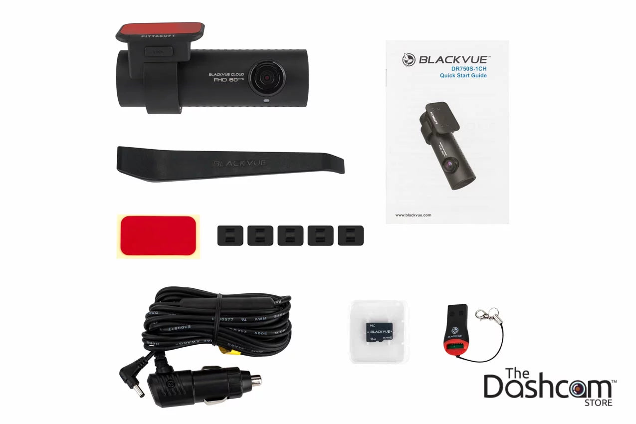BlackVue -1CH Single-Lens 1080p/60fps  WiFi Dashcam w/ 16  Memory Card