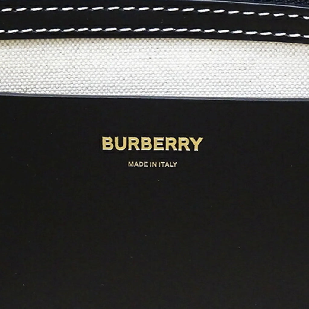 Pre-Owned Burberry  bag ladies tote shoulder leather black 8052726 (Good)