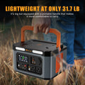 Foursun 1500W Portable Power Station by Anself, 1598.4Wh, Solar Generator for Home Backup, Emergency, Wireless charge