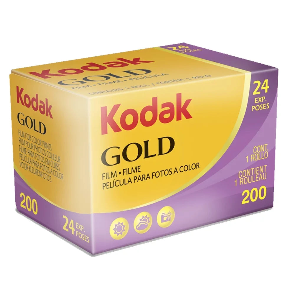 Kodak  35mm Film Camera (Flame Scarlet) with  200 Color Negative Film Best Basic Gift
