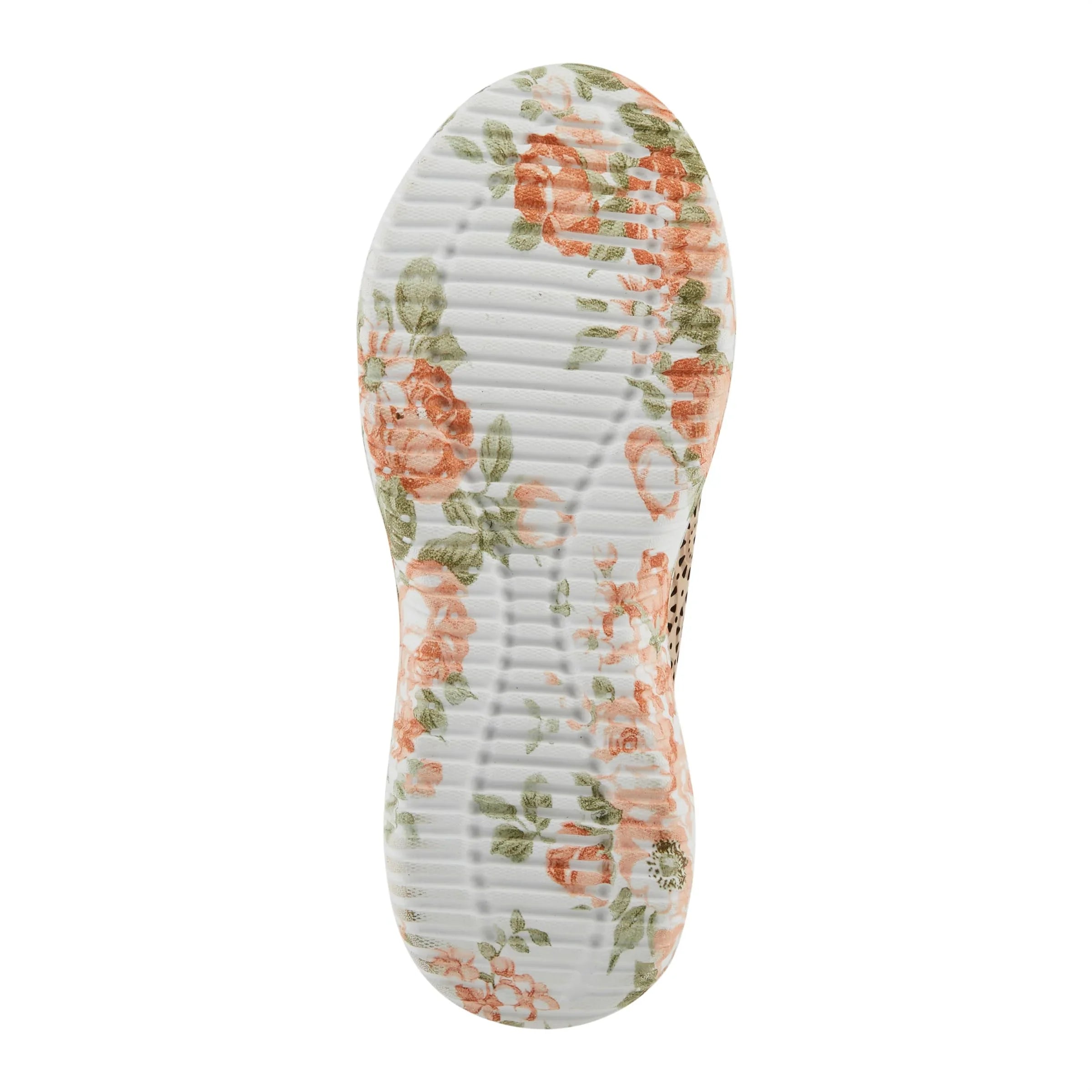 'Artiste Women's Jazzie Lace-Up Fashion Sneaker with Flowers Beige Multi  38/7.5-8