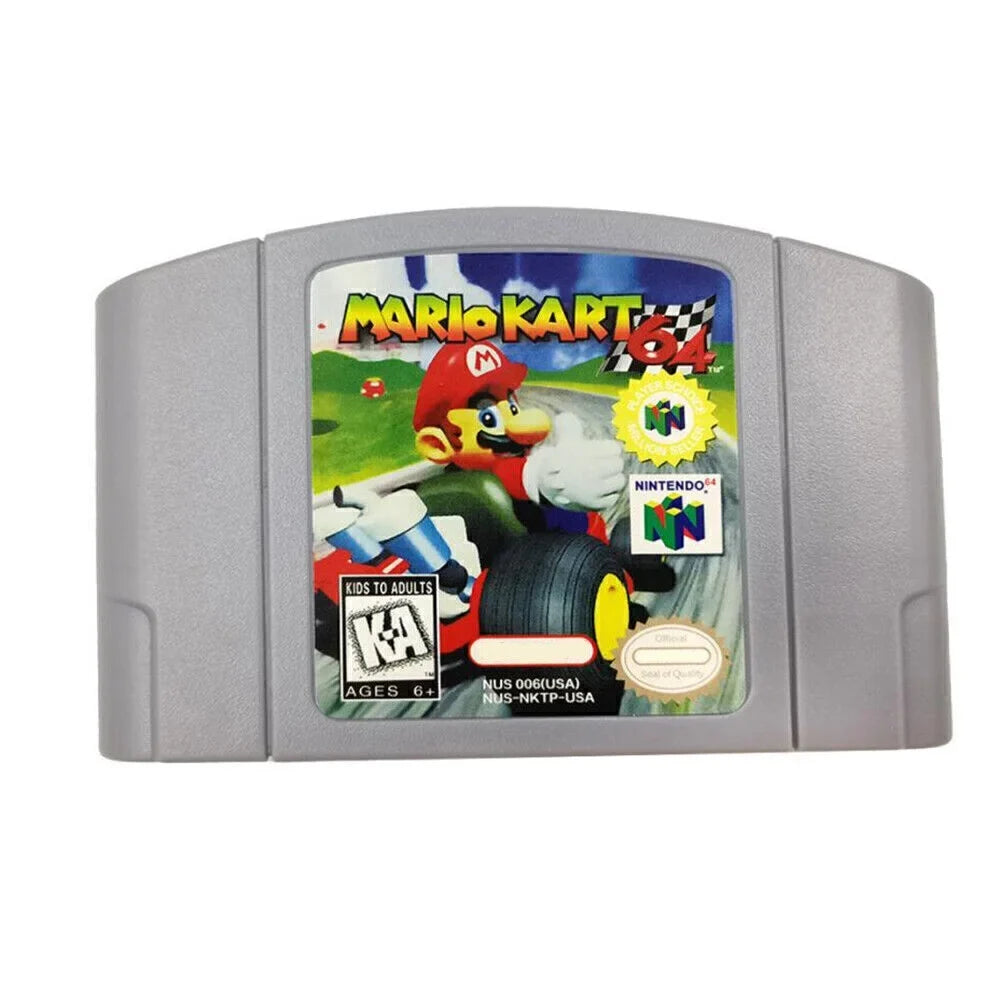 Mario Kart 64 Version Game Cartridge Console Card For Nintendo   Version