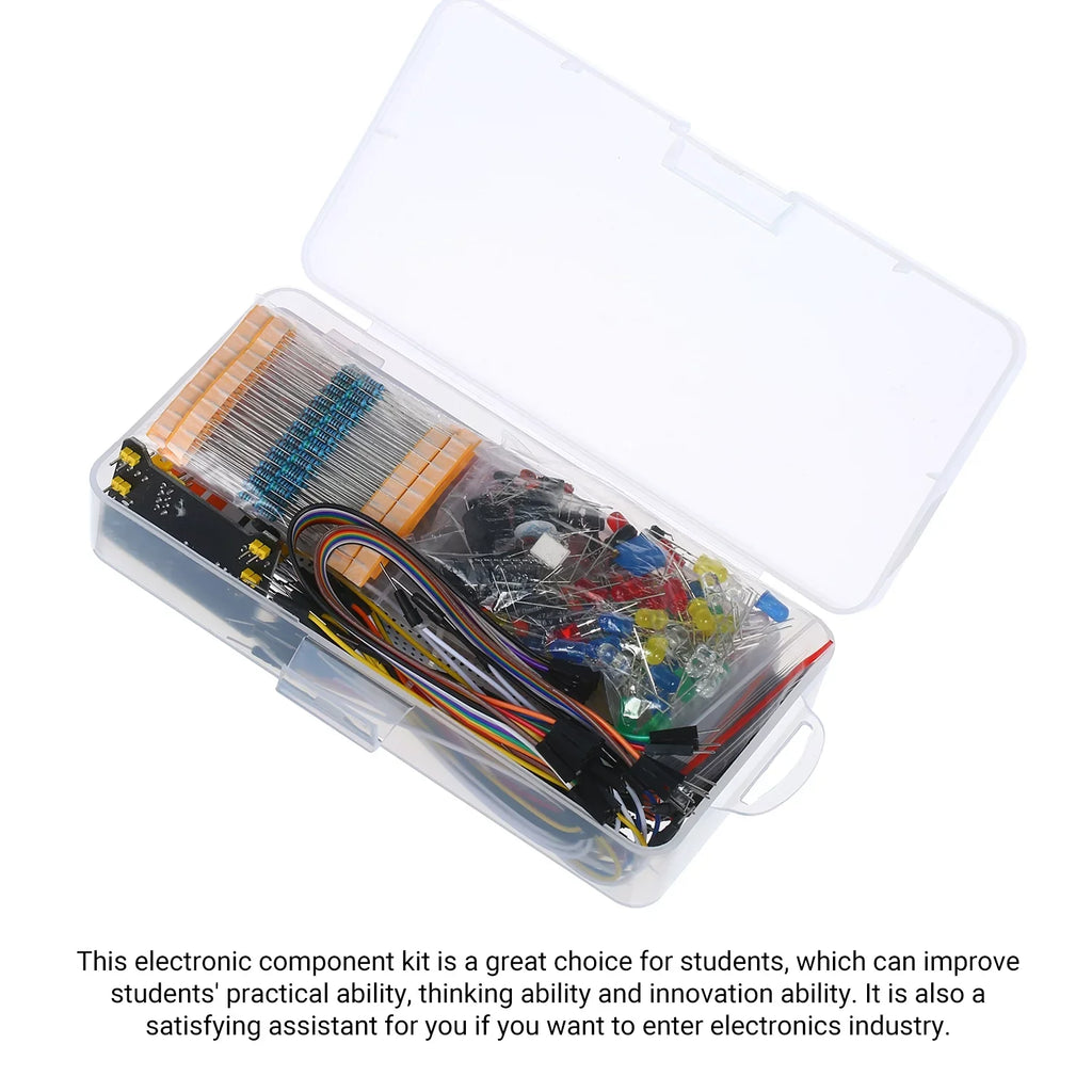 830 Breadboard Set Electronics Component Starter  Kit with Box Compatible with Component Package