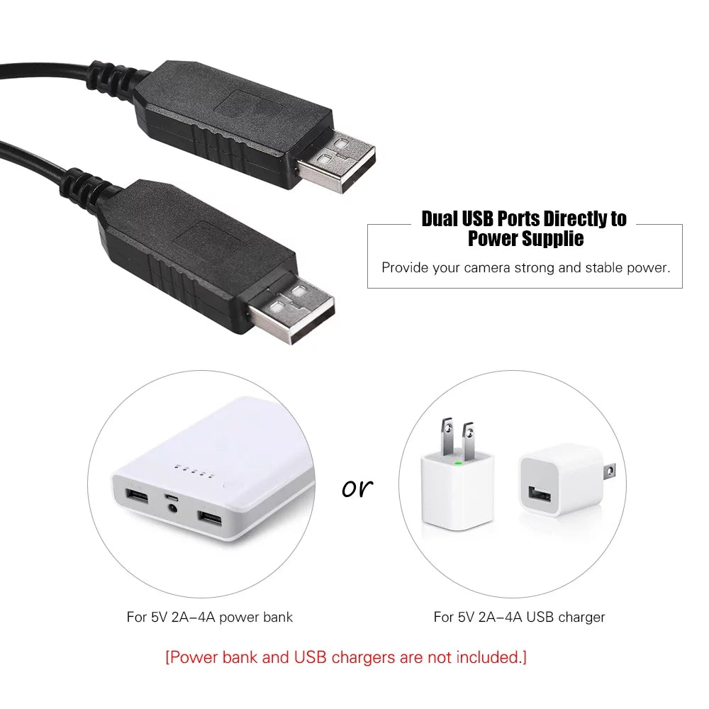 Andoer -  Coupler Dual  Adapter Dummy Battery for Sony